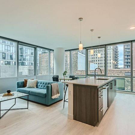 Sentral Michigan Avenue Aparthotel Чикаго Стая снимка A model apartment