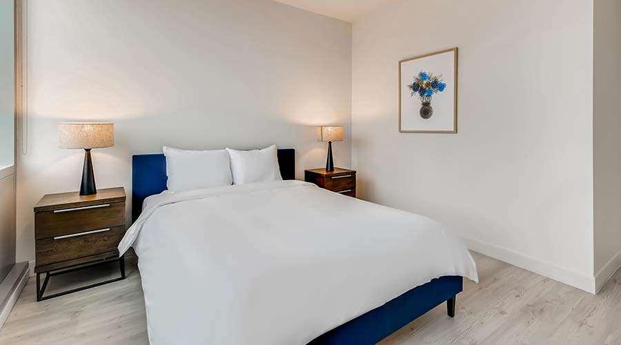 Sentral Michigan Avenue Aparthotel Чикаго Стая снимка A bedroom at the hotel