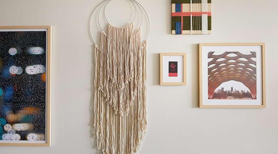 Sentral Michigan Avenue Aparthotel Чикаго Стая снимка A wall hanging