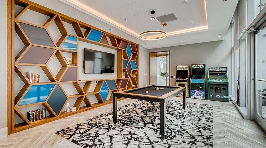 Sentral Michigan Avenue Aparthotel Чикаго Съоръжения снимка The game room
